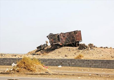 أحد الرادارات الحوثية التى استهدفها الجيش الأمريكى